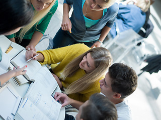 Image showing students group  study