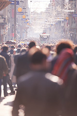 Image showing people crowd walking on street