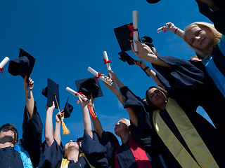 Image showing high school graduates students