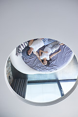 Image showing couple relax and have fun in bed