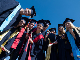 Image showing high school graduates students