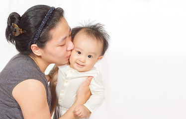 Image showing Asian Mom and baby