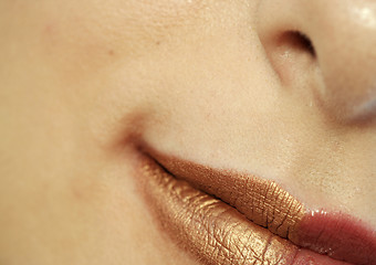 Image showing bright lips