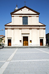 Image showing church  venegono italy the old wall 