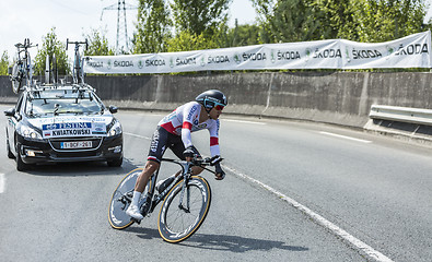 Image showing The Cyclist Michal Kwiatkowski - Tour de France 2014