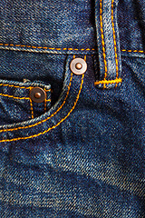 Image showing blue jeans, front view