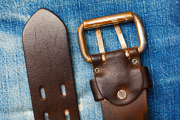 Image showing vintage belt with buckle