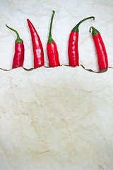 Image showing fiery red chili peppers