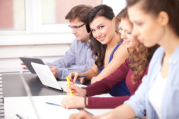 Image showing students studying at school