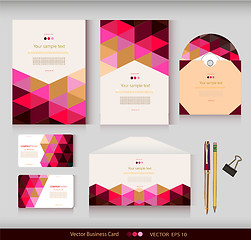 Image showing Corporate Identity.Envelope, cards, business cards