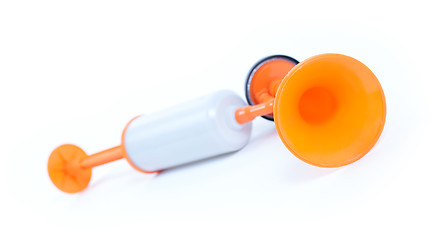 Image showing Manual air horn isolated