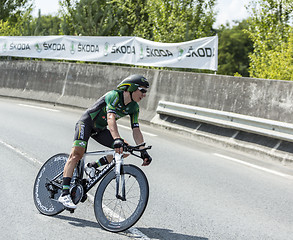 Image showing The Cyclist Cyril Gautier - Tour de France 2014