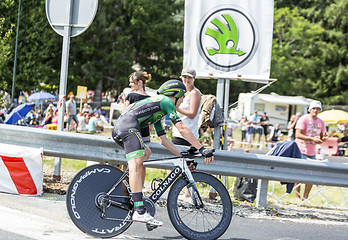 Image showing The Cyclist Cyril Gautier - Tour de France 2014