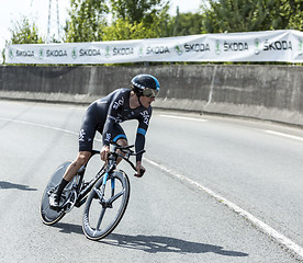 Image showing The Cyclist Geraint Thomas - Tour de France 2014