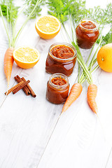 Image showing carrot and orange jam