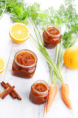 Image showing carrot and orange jam