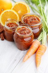 Image showing carrot and orange jam