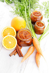 Image showing carrot and orange jam