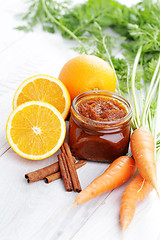 Image showing carrot and orange jam