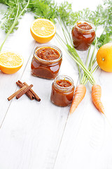 Image showing carrot and orange jam