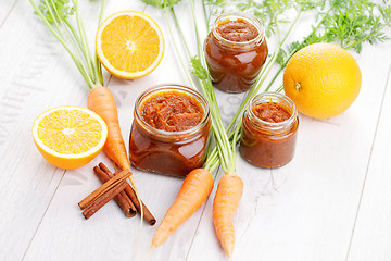 Image showing carrot and orange jam