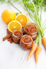 Image showing carrot and orange jam