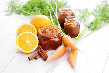 Image showing carrot and orange jam