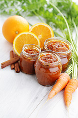 Image showing carrot and orange jam