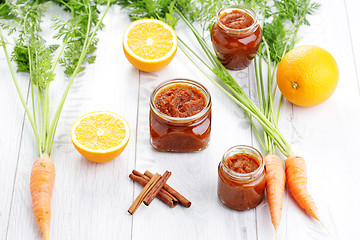 Image showing carrot and orange jam