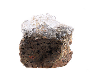 Image showing hyalite mineral isolated