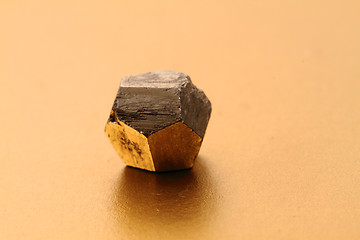 Image showing pyrite cubes isolated