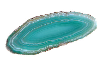 Image showing blue agate isolated