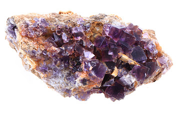 Image showing violet fluorite cubes