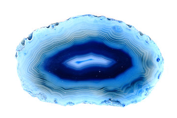 Image showing blue agate isolated