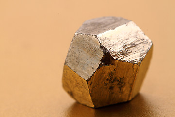 Image showing pyrite cubes isolated