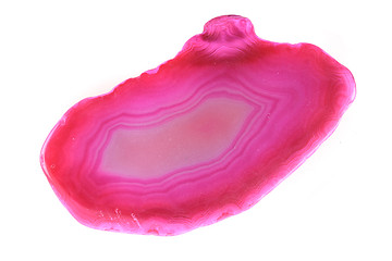 Image showing violet agate isolated