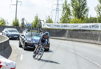 Image showing The Cyclist Richie Porte - Tour de France 2014