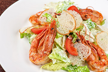 Image showing Tasty shrimp salad