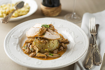 Image showing Chicken with mushroom