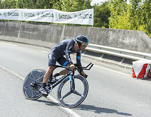 Image showing The Cyclist Richie Porte - Tour de France 2014