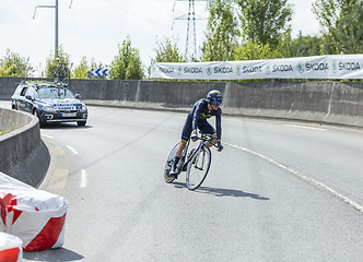 Image showing The Cyclist John Gadret- Tour de France 2014