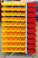 Image showing Plastic storage bins