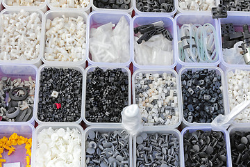 Image showing Plastic parts trays