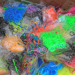 Image showing Rubber band bracelets