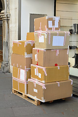 Image showing Delivery boxes