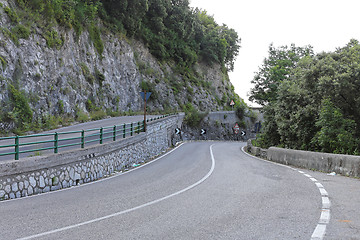 Image showing Amalfi Coast Road