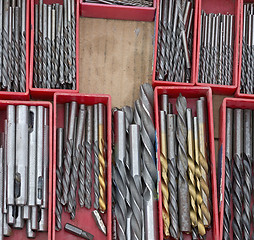 Image showing Drill bits