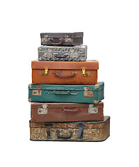 Image showing Vintage suitcases