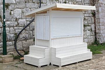 Image showing Closed kiosk