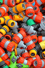 Image showing Plastic hose fittings